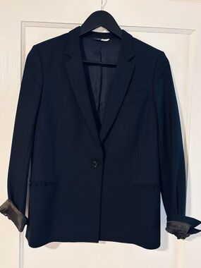 Paul Smith Black Women's Blazer Jacket ,100% Wool, 40